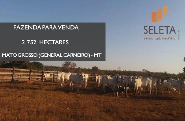 Foto 1 - Fazenda  2752 hectares em general carneiro mt